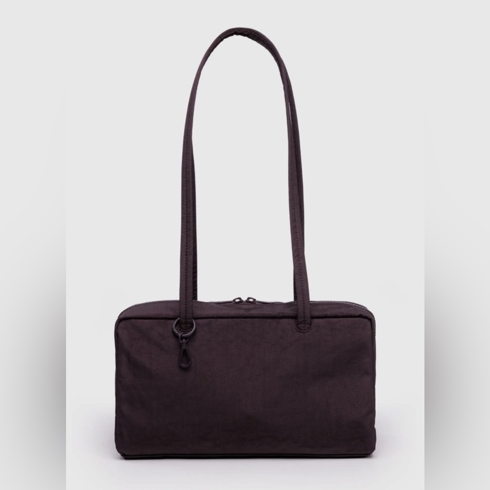 BAGGU Nylon Bowler Bag - Chocolate Plum
